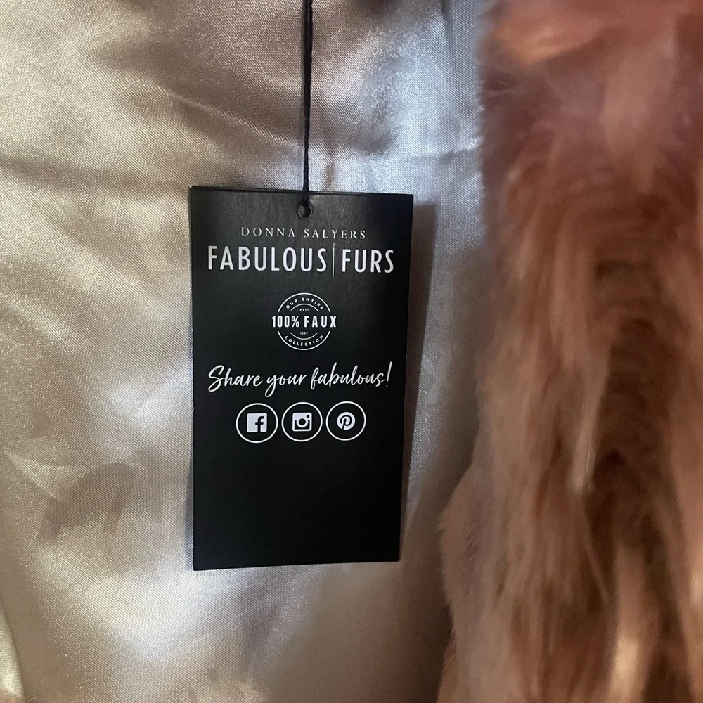 NWT Donna Salyers Fabulous Furs GORGEOUS XL Faux Fur Vest - Picture 3 of 7